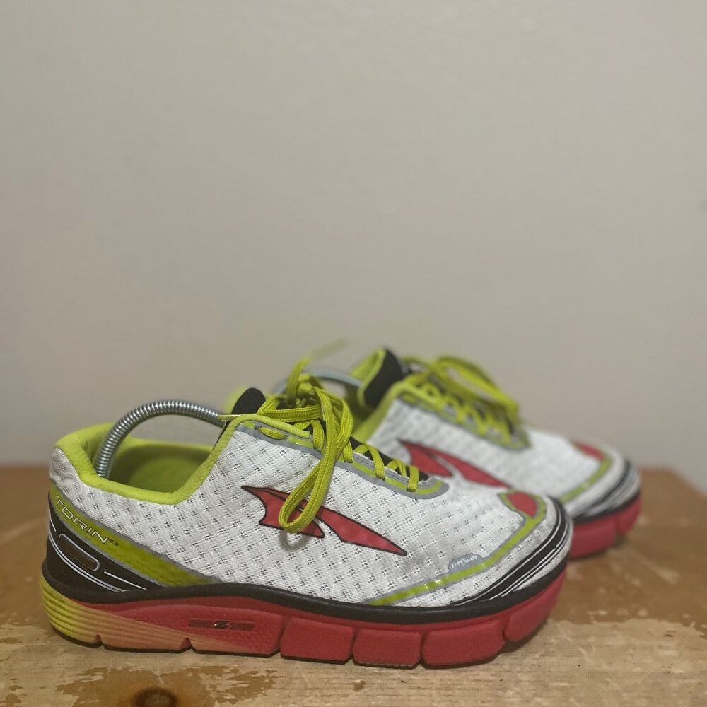 Altra Torin 2.0 Zero Drop US A1534-1 Running Shoe White/Red/Yellow Men's Sz 10